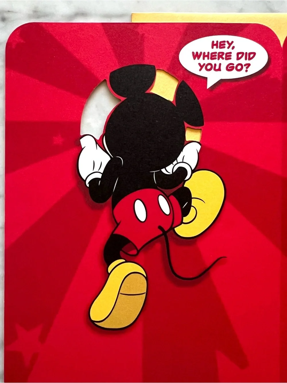 Vintage Happy Birthday Card Mickey Mouse 90s Disney Hallmark